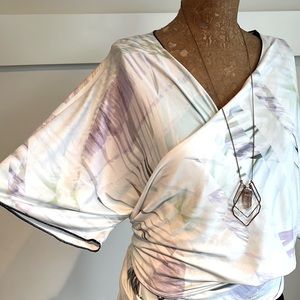 Tropical cozy beach cover up kimono wrap festival wear